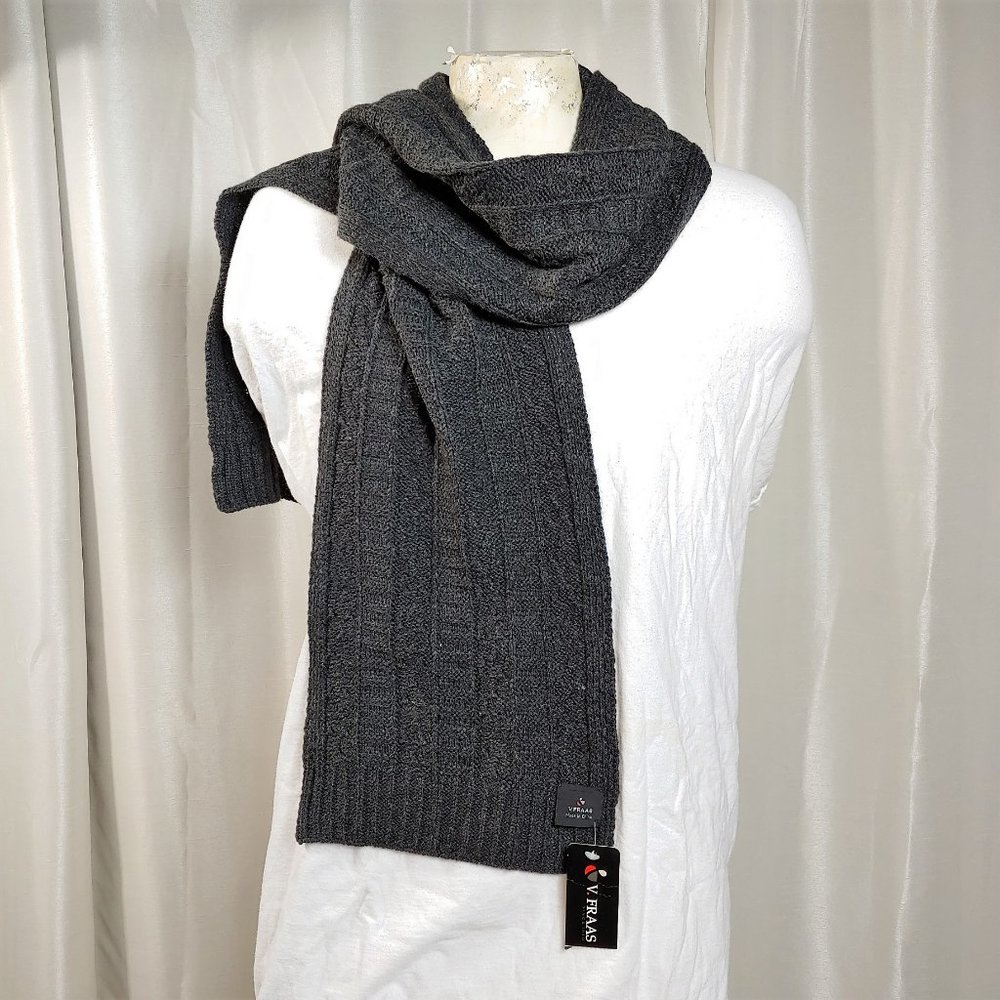 V. Fraas Cable Knit Scarf, NWT